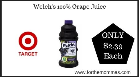 Target: Welch's 100% Grape Juice