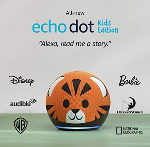 All-new Echo Dot (4th Gen) Kids Edition | Tiger $59.99