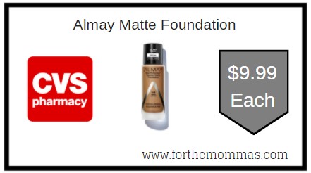 CVS: Almay Matte Foundation $9.99