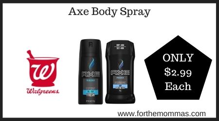 Walgreens: Axe Body Spray