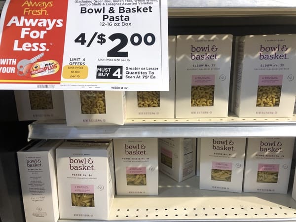 ShopRite: Bowl & Basket Pasta Products