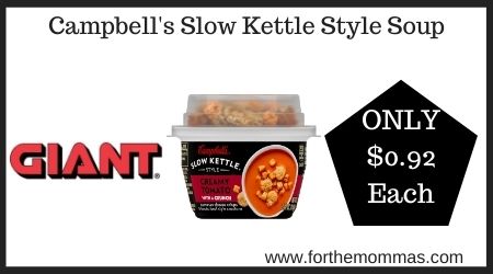 Giant: Campbell's Slow Kettle Style Soup