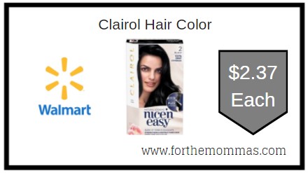 Walmart: Clairol Hair Color ONLY $2.37 Each
