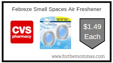 CVS: Febreze Small Spaces Air Freshener $1.49 Each