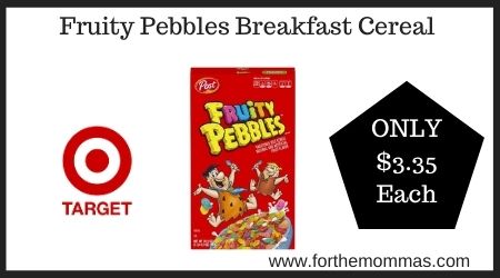 Target: Fruity Pebbles Breakfast Cereal