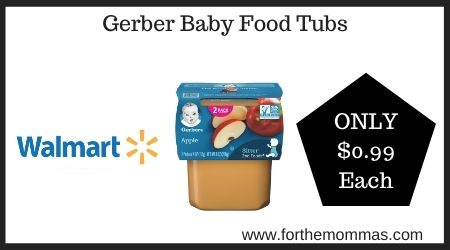 Walmart: Gerber Baby Food Tubs