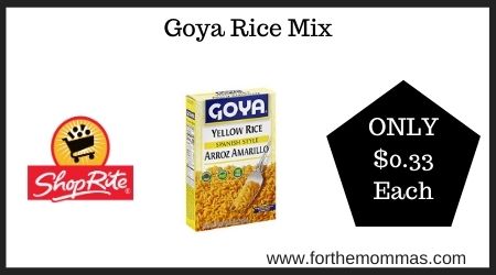 ShopRite: Goya Rice Mix