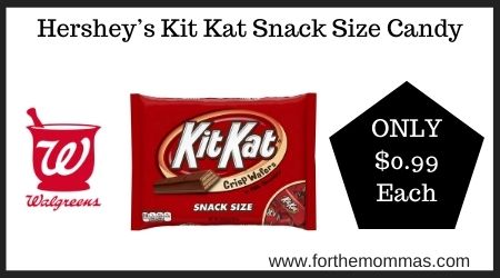 Hershey S Kit Kat Snack Size Candy At Walgreens Only 0 99