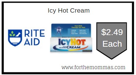 Rite Aid: Icy Hot Cream ONLY $2.49 Each