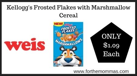 Weis: Kellogg's Frosted Flakes with Marshmallow Cereal