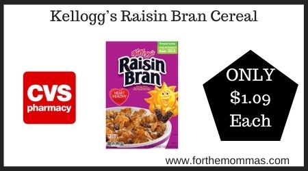 CVS:Kellogg’s Raisin Bran Cereal