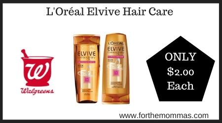 Walgreens: L'Oréal Elvive Hair Care
