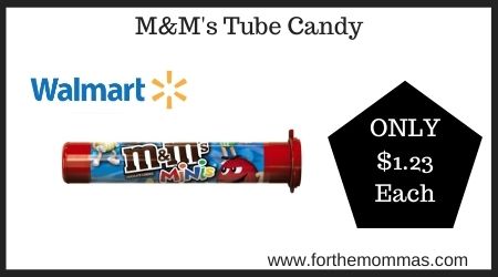 Walmart: M&M's Tube Candy