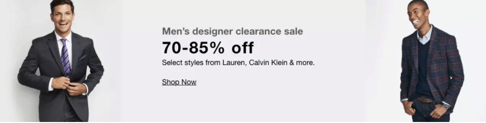Men's Clearance Suiting Event at Macy's