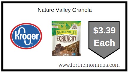 Kroger: Nature Valley Granola ONLY $3.39 {Kroger Digital Coupon}