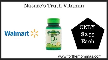 Walmart: Nature's Truth Vitamin