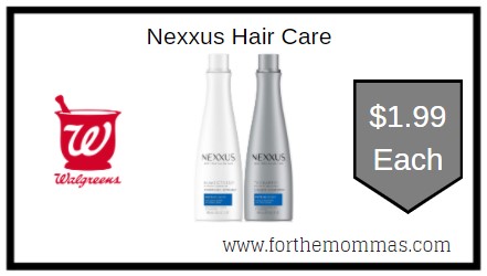 Walgreens: Nexxus Hair Care ONLY $1.99 Each