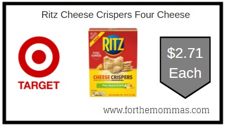 Target: Ritz Cheese Crispers Four Cheese $2.71 Each