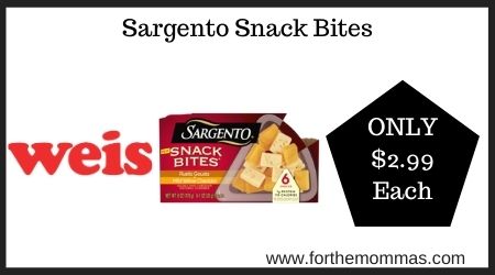Weis: Sargento Snack Bites