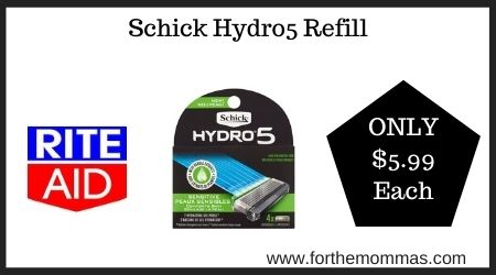 Rite Aid: Schick Hydro5 Refill
