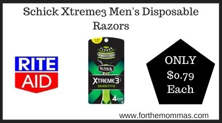 Rite Aid: Schick Xtreme3 Men's Disposable Razors