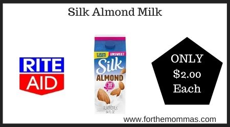Rite Aid: Silk Almond Milk