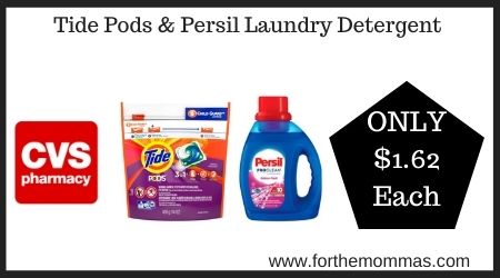 CVS:Tide Pods & Persil Laundry Detergent