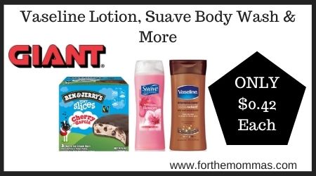 Giant: Vaseline Lotion, Suave Body Wash & More