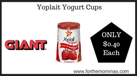 Giant: Yoplait Yogurt Cups