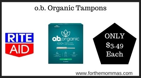 Rite Aid: o.b. Organic Tampons