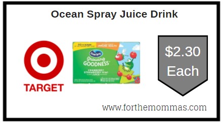 Target: Ocean Spray Juice Drink ONLY $2.30