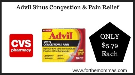 CVS: Advil Sinus Congestion & Pain Relief