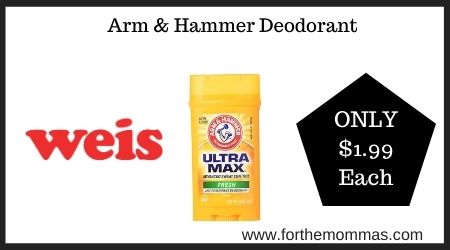 Weis: Arm & Hammer Deodorant