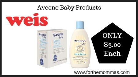 Weis: Aveeno Baby Products