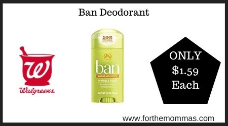 Walgreens: Ban Deodorant