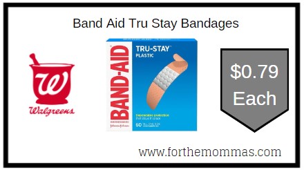 Walgreens: Band Aid Tru Stay Bandages ONLY $0.79 Each 