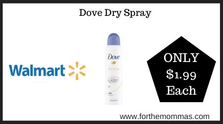 Walmart: Dove Dry Spray