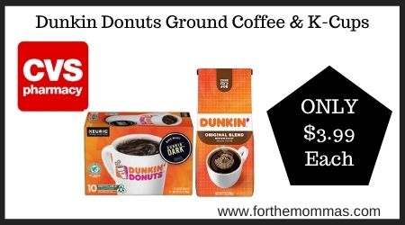 CVS: Dunkin Donuts Ground Coffee & K-Cups