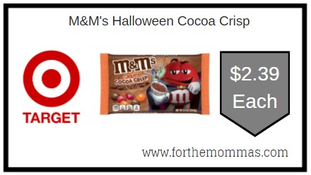 Target: M&M's Halloween Cocoa Crisp ONLY $2.39