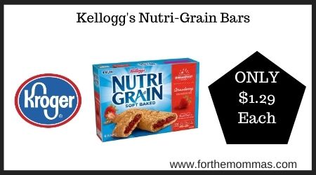 Kroger: Kellogg's Nutri-Grain Bars