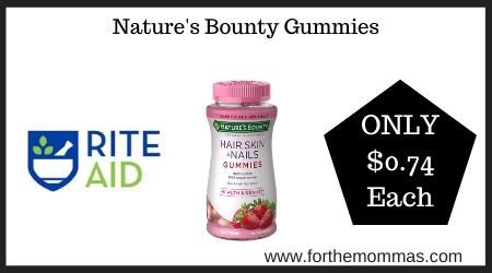 Rite Aid: Natures Bounty Gummies