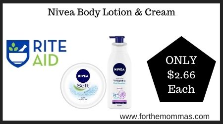 Rite Aid: Nivea Body Lotion & Cream