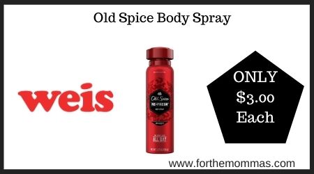 Weis: Old Spice Body Spray