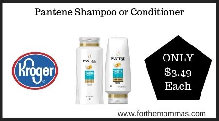 Kroger: Pantene Shampoo or Conditioner