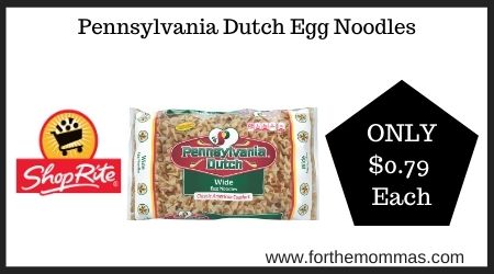ShopRite: Pennsylvania Dutch Egg Noodles
