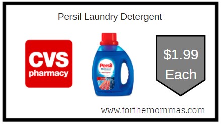 CVS: Persil Laundry Detergent ONLY $1.99 
