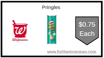 Walgreens: Pringles ONLY $0.75 Each