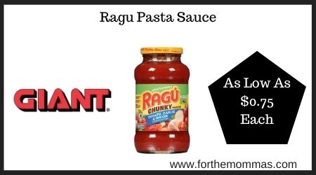 Giant: Ragu Pasta Sauce