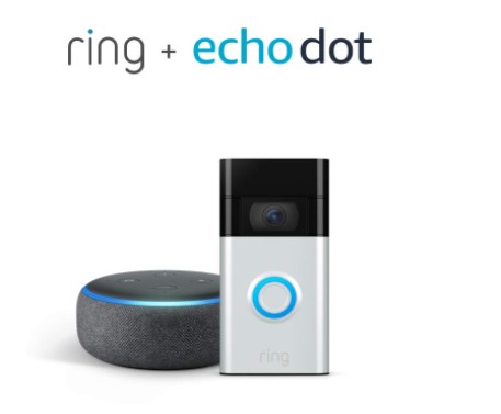 All-new Ring Video Doorbell, (2020 release) with Echo Dot $69.99 {Reg $150}