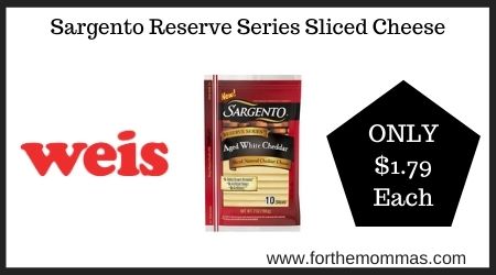 Weis: Sargento Reserve Series Sliced Cheese